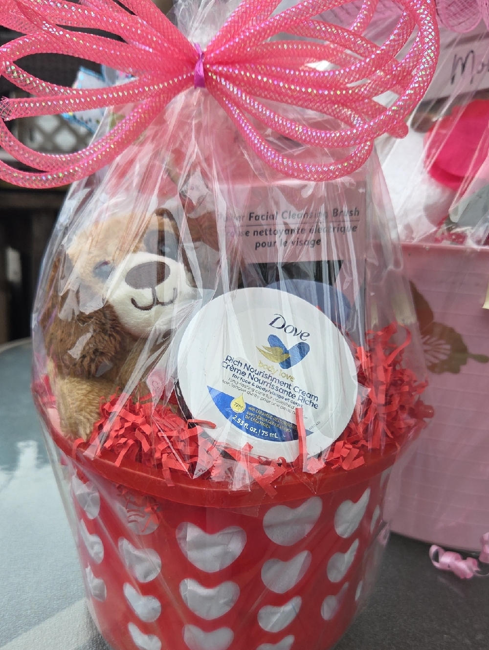 Dove Rich Nourishment Cream — Pink Gift Basket